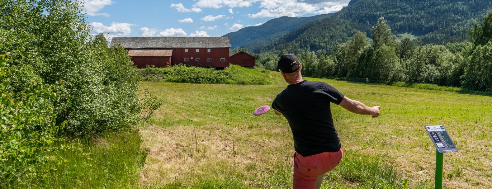 Spill discgolf på Flå!