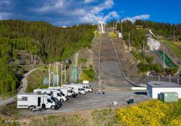 Vikersund ski jump motorhome park