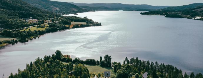 Canoeing on Krøderfjord