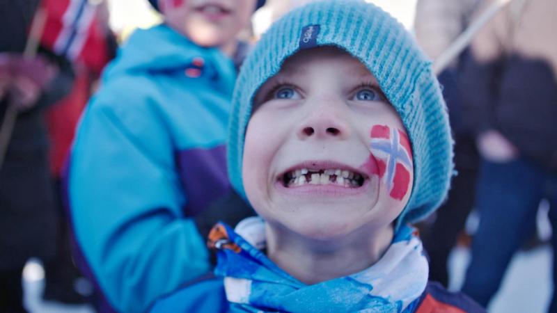 Familiesøndag under VM i skiflyging