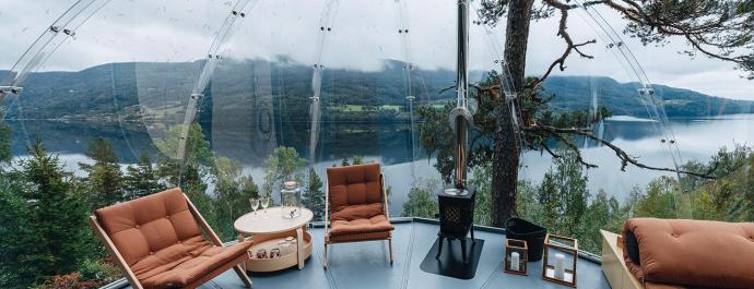 Glamping i glassiglo med HvilePust