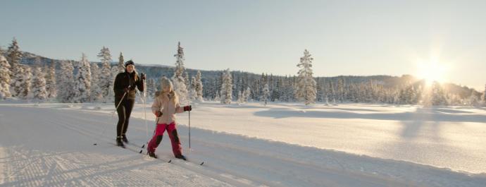 5 flotte skiturer for familien
